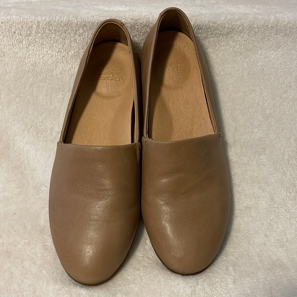 Dansko Flats, Leather, Tan Sz. 6/36